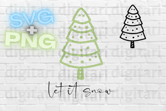 Let It Snow Christmas Tree SVG Review