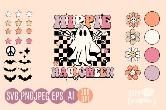 Retro Hippie Halloween SVG Spooky Cute Review